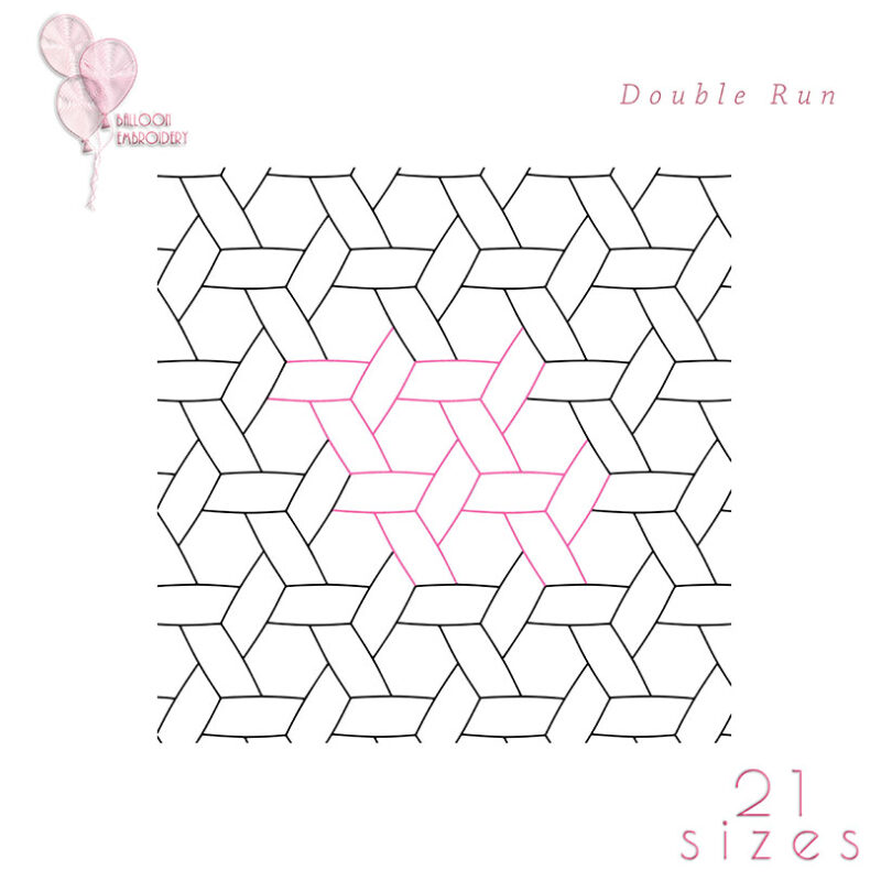 Wicked Quilting Block Continuous Edge to Edge E2E Pantograph Machine Embroidery files