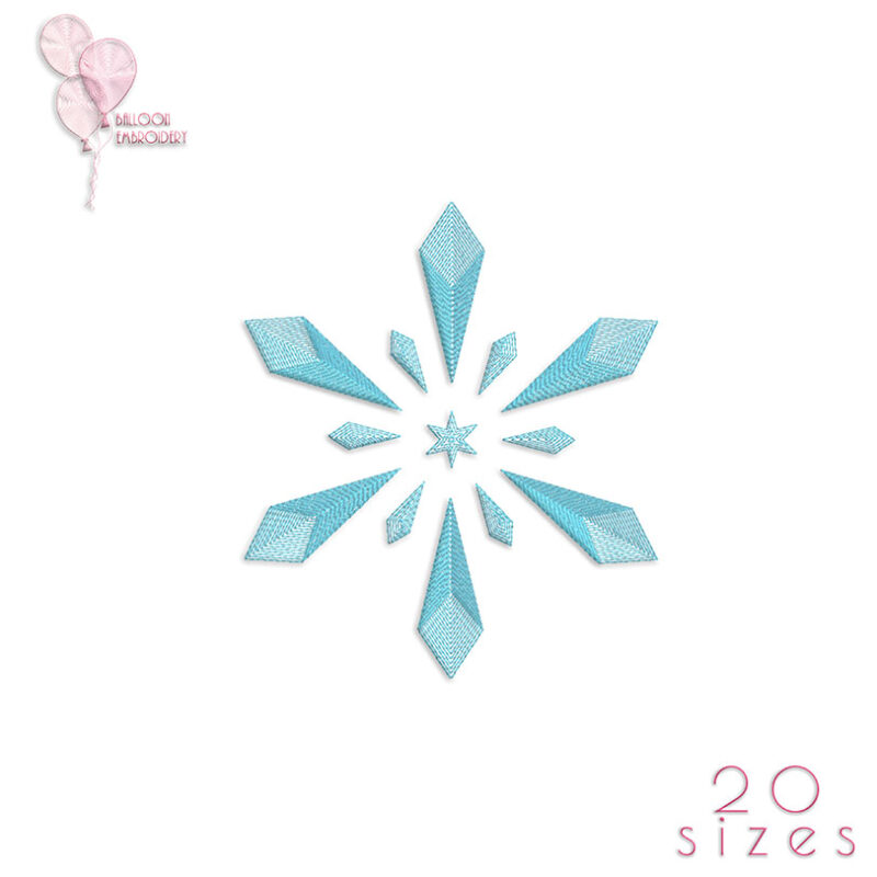 Snowflake No.5 Sketch Machine Embroidery design files