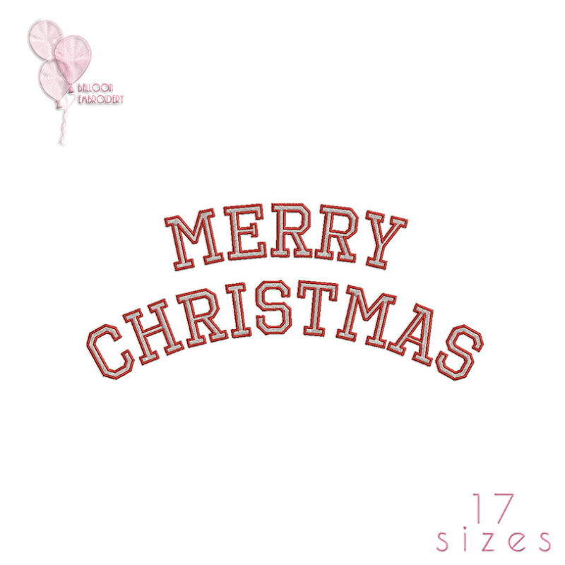 Merry Christmas Machine Embroidery design files