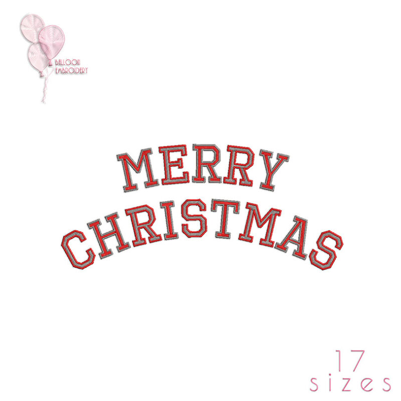 Merry Christmas Machine Embroidery design files