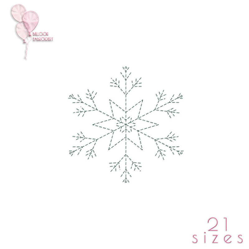 Snowflake Quilt Block Machine Embroidery design files