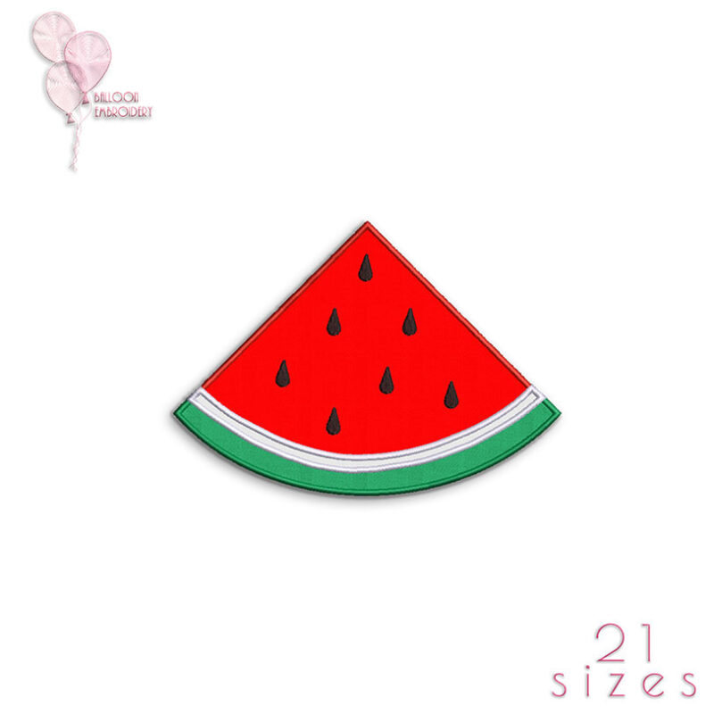 Watermelon Quarter Applique Embroidery design files