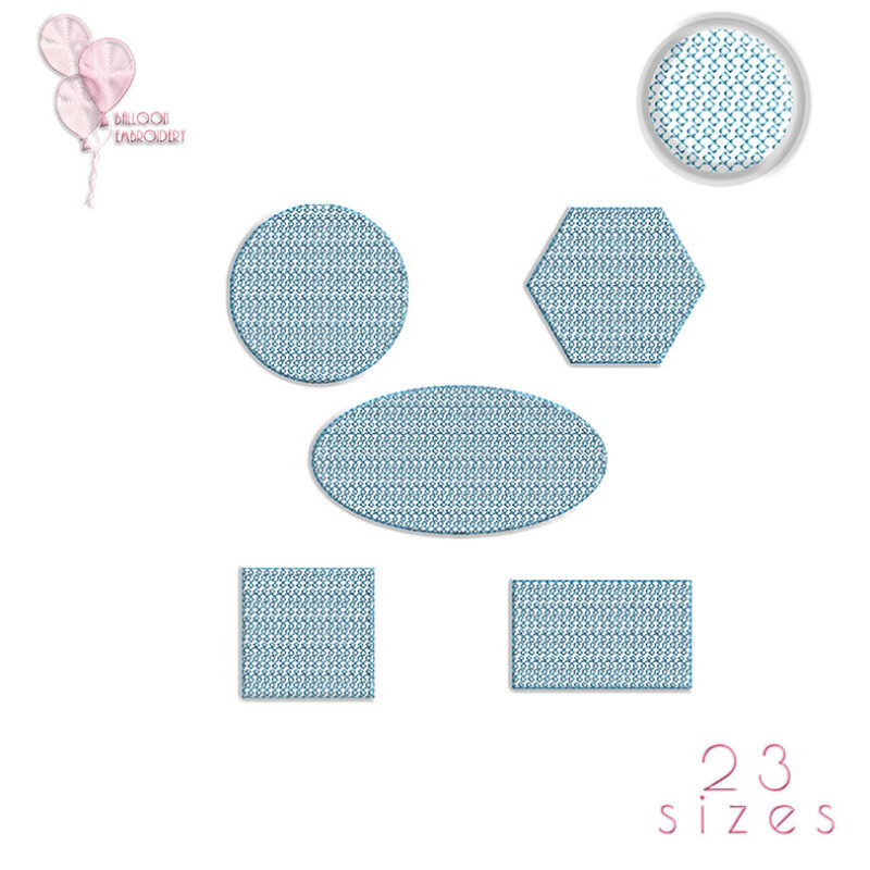 5 Shapes Set Knockdown Pile Nap Loft Down Frame Tatami Stitch Embroidery design files