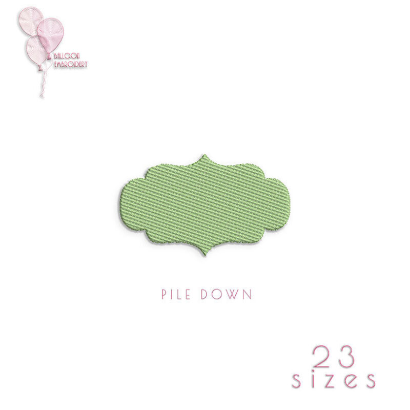 Batch No4 Pile Nap Loft Down Frame Tatami Stitch Machine Embroidery design file.