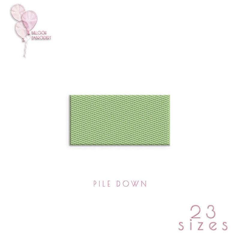 Rectangle Knockdown Pile Nap Loft Down Frame Tatami Stitch Embroidery design file