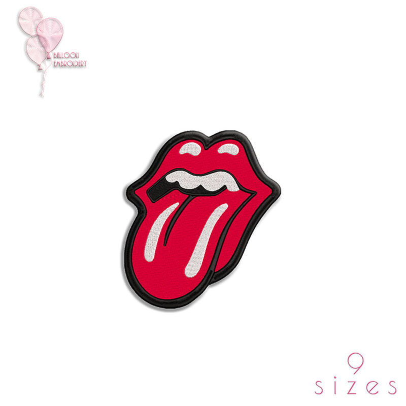 Mouth Tongue Embroidery Design file.
