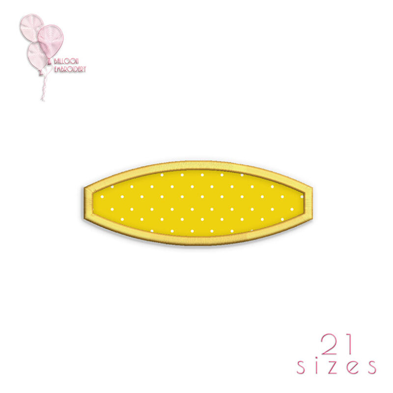 Monogram Frame Border Applique Embroidery design files