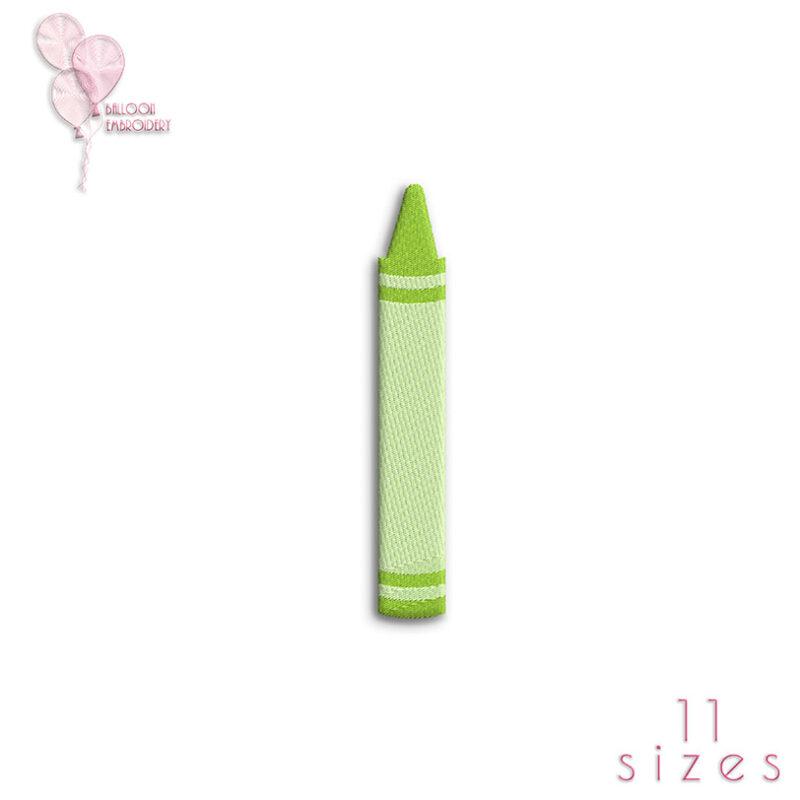 Crayon Embroidery Design
