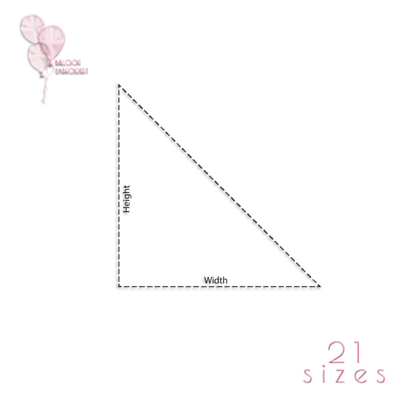 Triangle Single Run Edge to Edge Continuous Quilt Block Embroidery Design