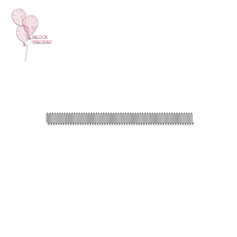 PileDown Border Line Knockdown Pile Nap Loft Down Single Stitch Line Embroidery design file