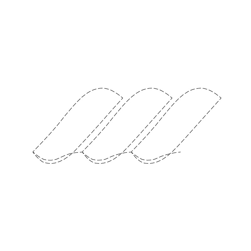 Rope Single Run Edge to Edge Continuous Quilt Block Embroidery design