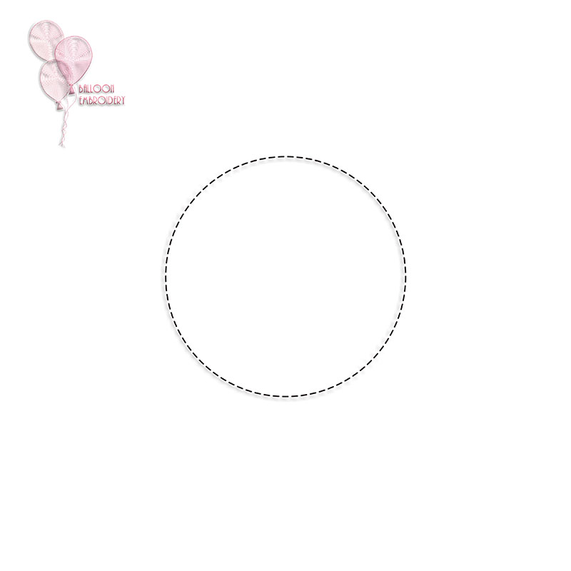 Circle Double Run Quilt Block Embroidery design