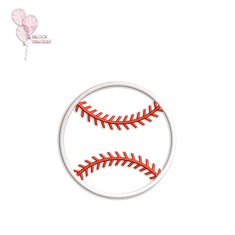 FREE!!! Baseball Ball Sports Machine Embroisdery Design