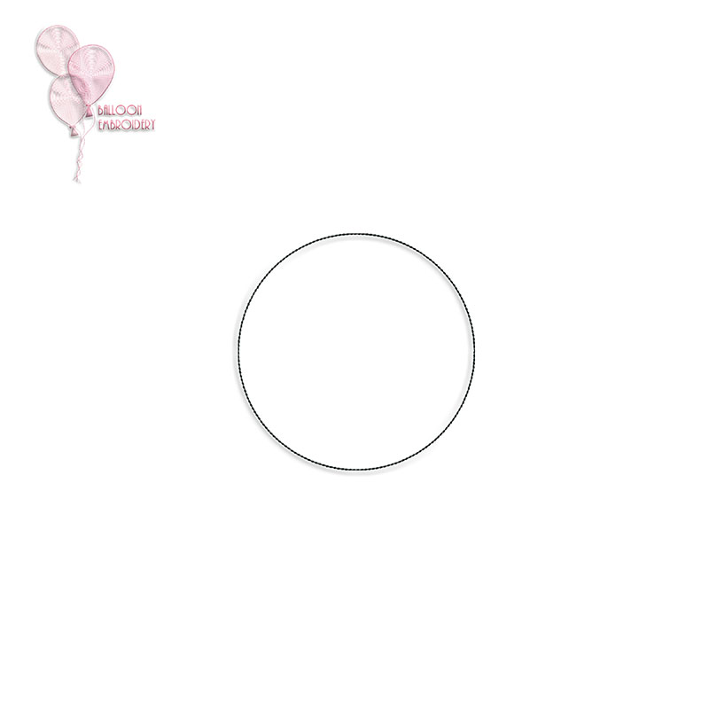 Circle Backstitch Quilt Block Embroidery Design