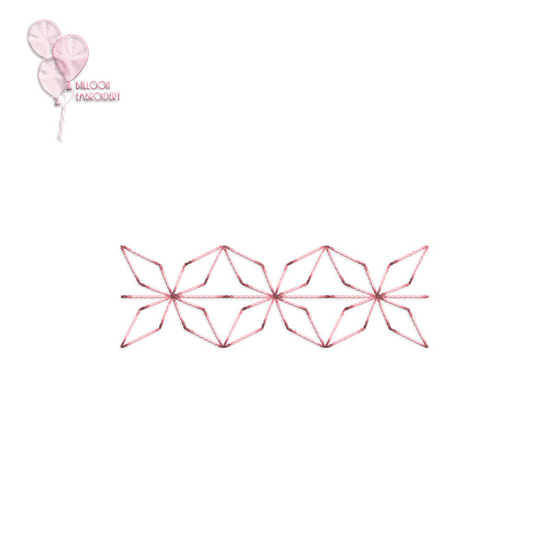 Flower Line Border Single Run | Decorative border